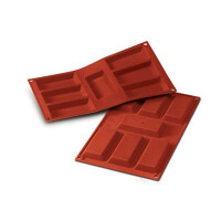 Forma silikonowa SF054 BIG FINANZIERI sztabki duże 95x45x12 mm | SILIKOMART, Rectangle