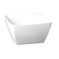 Salaterka bufetowa z melaminy, kwadratowa 3,8 l, biała | APS, Pure Color