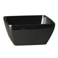 Salaterka bufetowa z melaminy, kwadratowa 3,8 l, czarna | APS, Pure Color