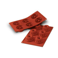 Forma silikonowa SF058 GUGELHOPF babeczki śr.70x36 mm | SILIKOMART, Classic