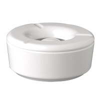 Popielniczka z melaminy, średnica: 11,5 cm, biała | APS, Casual