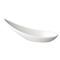 Łyżka do przystawek z melaminy 11x4,3 cm, biała | APS, Minh Hing