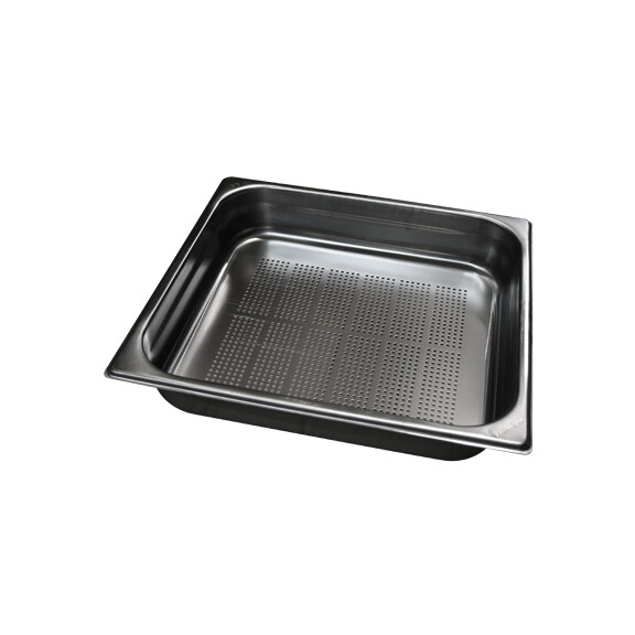 Perforowany pojemnik gastronomiczny GN 2/1 o pojemności 30 l | REDFOX, GND-2/1-100