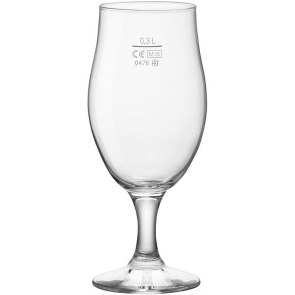Szklanka do piwa z cechą: 0,3 l | BORMIOLI ROCCO, 400536