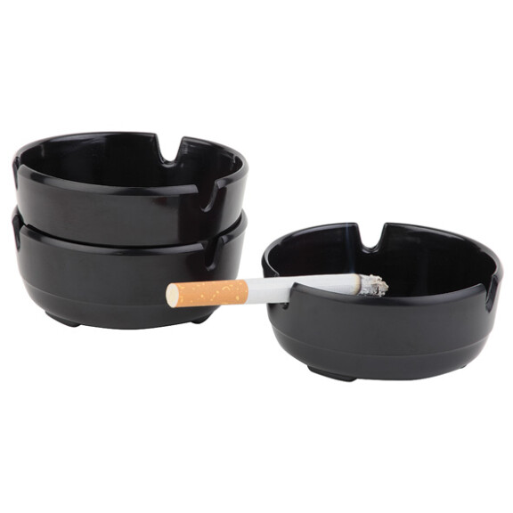 Popielniczka stołowa z melaminy o średnicy 8x30 mm, zestaw 3 szt. | APS, Casual