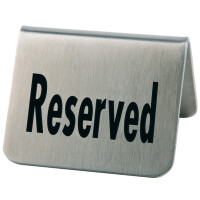 Tabliczka restauracyjna Reserved, zestaw 2 szt. | APS, 00013