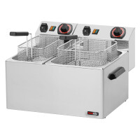 Frytkownica elektryczna, podwójna 8+5 l | REDFOX, FE-74