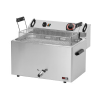 Frytkownica elektryczna, pojedyncza 16 l, 400 V | REDFOX, FE-30T