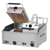 Steak grill chromowany, 2 płyty górne – 66x68x40 cm | REDFOX, KD-66 ED