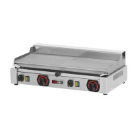 Płyta grillowa elektryczna, ryflowana/gładka 58x31x20 cm | REDFOX, PD-2020BM