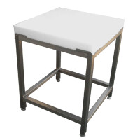 Kloc polietylenowy do mięsa na podstawie nierdzewnej 400x400x850 mm | REDFOX, MSP-44