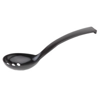 Zestaw 6 czarnych łyżek do oliwek z tworzywa SAN, 23 cm | APS, 88598