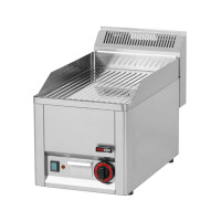 Chromowana płyta grillowa elektryczna – ryflowana, 330x600x290 mm, 3 kW | REDFOX, FTRC 30 EL