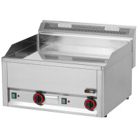 Chromowana płyta grillowa elektryczna – gładka, 660x600x290 mm, 6 kW | REDFOX, FTHC 60 EL