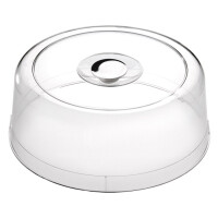 Pokrywa do tac i pater z uchwytem chromowanym 33 cm | APS, 06517