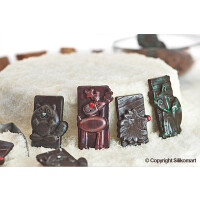 Forma na czekoladowe tabliczki SF198 WINTER CHOCO TAGS – zwierzątka | SILIKOMART, Celebration