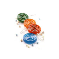 Forma na ciastka, lizaki, czekoladki  4 x spirala + 50 patyczków | SILIKOMART, Lolli Pop