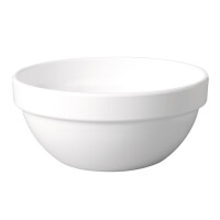 Miska biała z melaminy 0,25 l, okrągła | APS, Casual Maxi