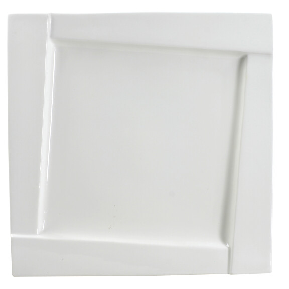 Porcelanowy, kwadratowy talerz płytki 31 x 31 cm | AMBITION, Kubiko