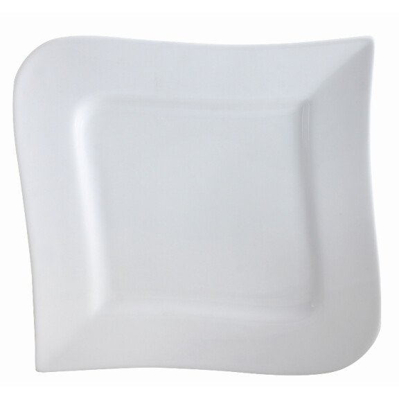 Porcelanowy talerz płytki 24,5 x 24,5 cm | AMBITION, Fala