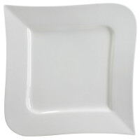 Porcelanowy talerz płytki 28,5 x 28,5 cm | AMBITION, Fala