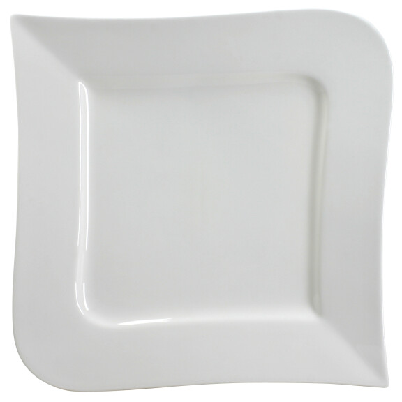 Porcelanowy talerz płytki 31 x 31 cm | AMBITION, Fala
