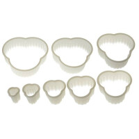 Zestaw wycinarek nylonowych – karbowana kończyna 8 szt. | SILIKOMART, Nylon Cutter 09