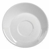 Porcelanowy skośny spodek 15 cm | AMBITION, Kubiko/Fala
