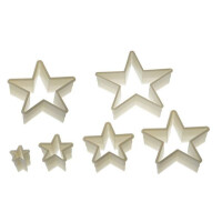 Zestaw wycinarek nylonowych – gwiazda 6 szt. | SILIKOMART, Nylon Cutter 11