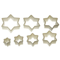 Zestaw wycinarek nylonowych – gwiazda dawida 7 szt. | SILIKOMART, Nylon Cutter 12