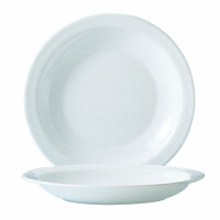 Biały talerz płaski 258 mm | ARCOROC, Hoteliere