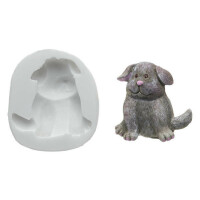 Forma do masy cukrowej SLK 020 – piesek, 60x58 mm | SILIKOMART, Sugarflex Dog