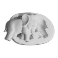 Forma do masy cukrowej SLK 124 – słoń, 44x53 mm | SILIKOMART, Sugarflex Elephant