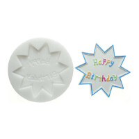 Forma do masy cukrowej SLK 038 – napis hb, 10 cm | SILIKOMART, Sugarflex Happy Birthday