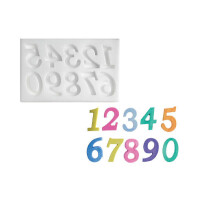 Forma do masy cukrowej SLK 326 – cyfry duże, 27x17 mm | SILIKOMART, Sugarflex Big Numbers