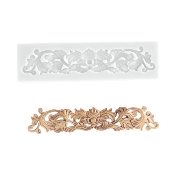 Forma do masy cukrowej SLK 393 – ornament, 125x20 mm | SILIKOMART, Sugarflex Decoro