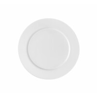 Talerzyk na chleb i masło z białej porcelany, rant gładki 14 cm | DEGRENNE, Collection L
