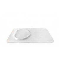 Porcelanowy talerz prezentacyjny 20 x 31 cm | PORDAMSA, 286639