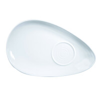 Porcelanowy talerz z miejscem na inne naczynie 28,5 cm | CHURCHILL, Discover