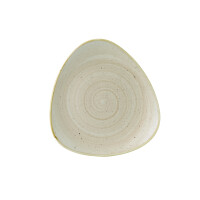 Kremowy trójkątny talerz, ręcznie zdobiony 19,2 cm | CHURCHILL, Stonecast Nutmeg Cream