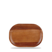 Drewniany talerz płaski 29 x 15 cm | CHURCHILL, Stonecast Peppercorn Grey