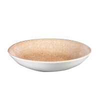 Porcelanowa miska Coupe 1136 ml | CHURCHILL, Raku Garnet Orange