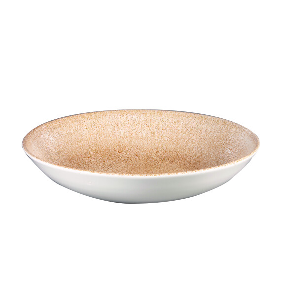 Porcelanowa miska Coupe 426 ml | CHURCHILL, Raku Garnet Orange