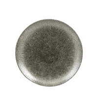 Porcelanowy talerz płytki Coupe 16,5 cm | CHURCHILL, Raku Quartz Black