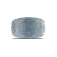 Porcelanowy talerz prostokątny 26,1 x 20,2 cm | CHURCHILL, Raku Topaz Blue