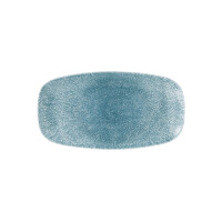 Porcelanowy talerz prostokątny 29,8 x 15,3 cm | CHURCHILL, Raku Topaz Blue