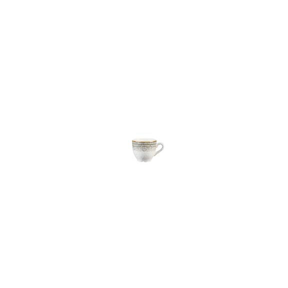 Biało-szara filiżanka espresso 100 ml | CHURCHILL, Homespun Style Stone Gray