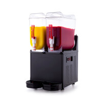 Granitor do sorbetów, slush shake, granity, napojów lodowych, czarny, 2x 12 l, 390x530x770 mm | RESTO QUALITY, SLUSH24.B