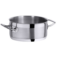 Garnek do duszenia ze stali nierdzewnej bez pokrywki, średnica 450 mm, 20 l | CONTACTO, Seria 2200