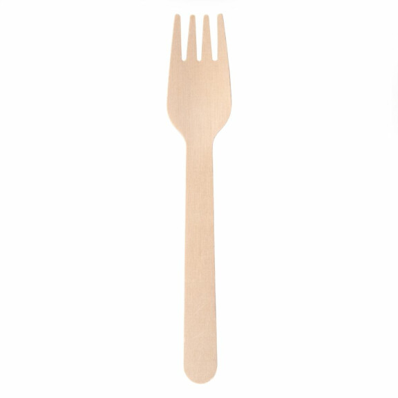 Widelec drewniany dł. 16 cm (op. 100 szt) | VERLO, V-30028